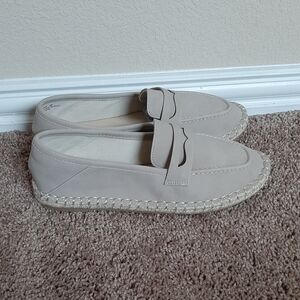CL by Laundry Beige Loafers with Espadrille Sole